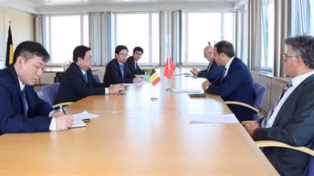 会见场景。（图片来源：越通社）