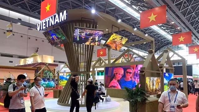2021第18届中国—东盟博览会的越南展位。