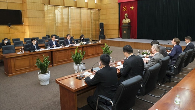 会见场景。（图片来源：越通社）