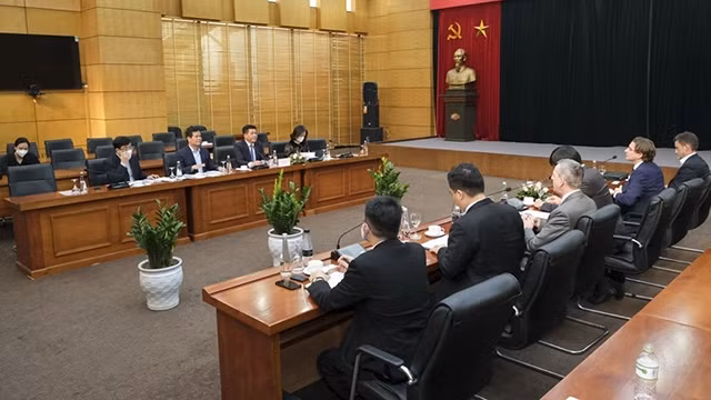 会见场景。（图片来源：越通社）