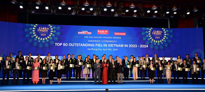 在论坛上，2023年50家优秀外商直接投资企业获殊荣。