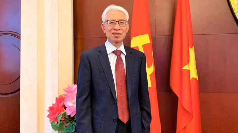 越南驻华大使范星梅。（杜有兴 摄）