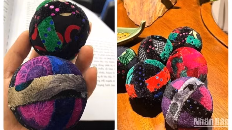 赫蒙族的绣球蕴含诸多价值。 赫蒙族的绣球蕴含诸多价值。