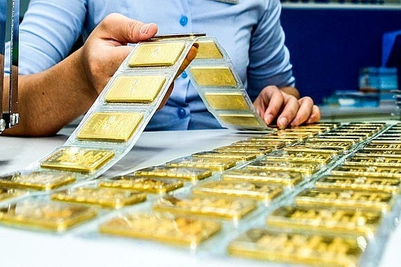 附图：SJC金片（37.5克）。