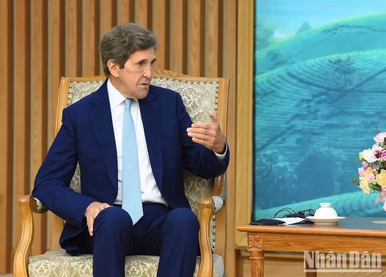 越南总理范明正会见美国总统气候问题特使约翰·克里【组图】 ảnh 7