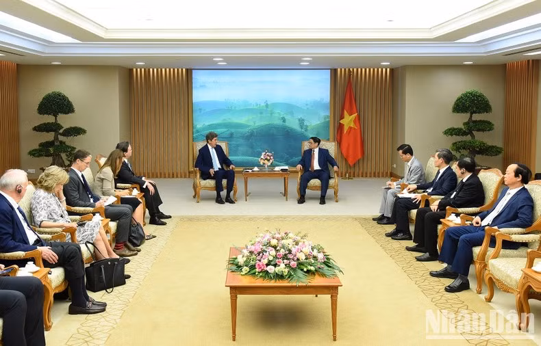 越南总理范明正会见美国总统气候问题特使约翰·克里【组图】 ảnh 6