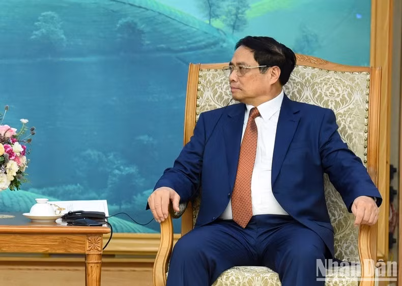 越南总理范明正会见美国总统气候问题特使约翰·克里【组图】 ảnh 4