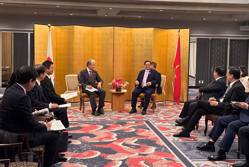 范明正总理会见枥木县知事福田富和。