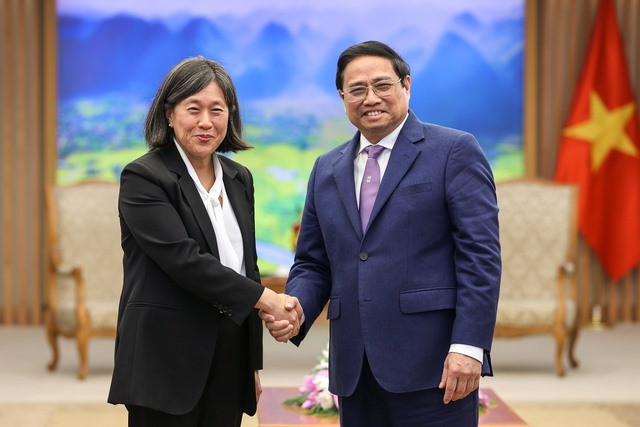范明正总理欢迎美国贸易代表到访。