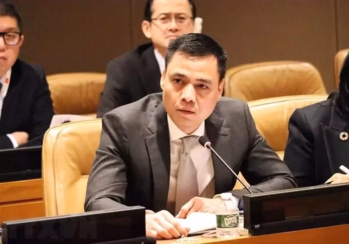 越南常驻联合国代表代表团团长邓黄江大使。