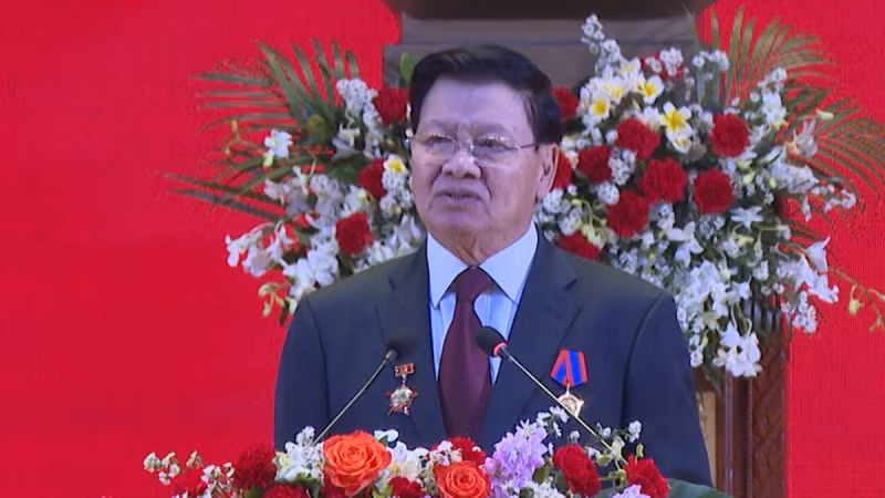 老挝人民革命党中央委员会总书记、老挝人民民主共和国主席通伦·西苏里。