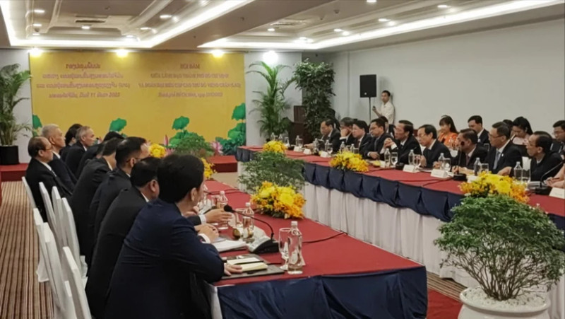 会谈场景。（图片来源：越通社）