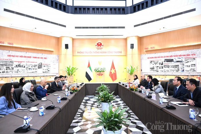 会谈场景。（图片来源：越南工贸部门户网站）