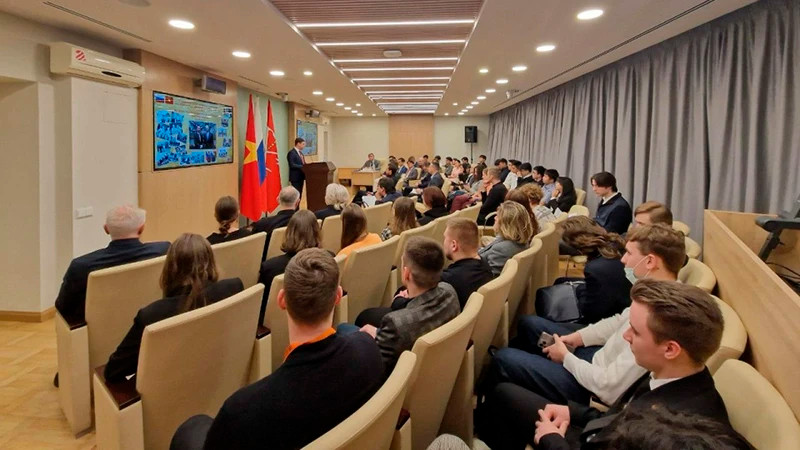 研讨会场景。（图片来源：圣彼得堡市对外联络委员会）
