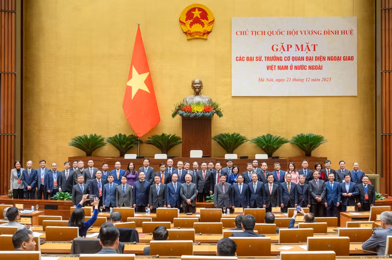 与会代表合影。