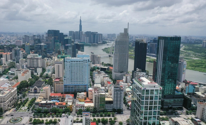 附图：胡志明市中心一角。
