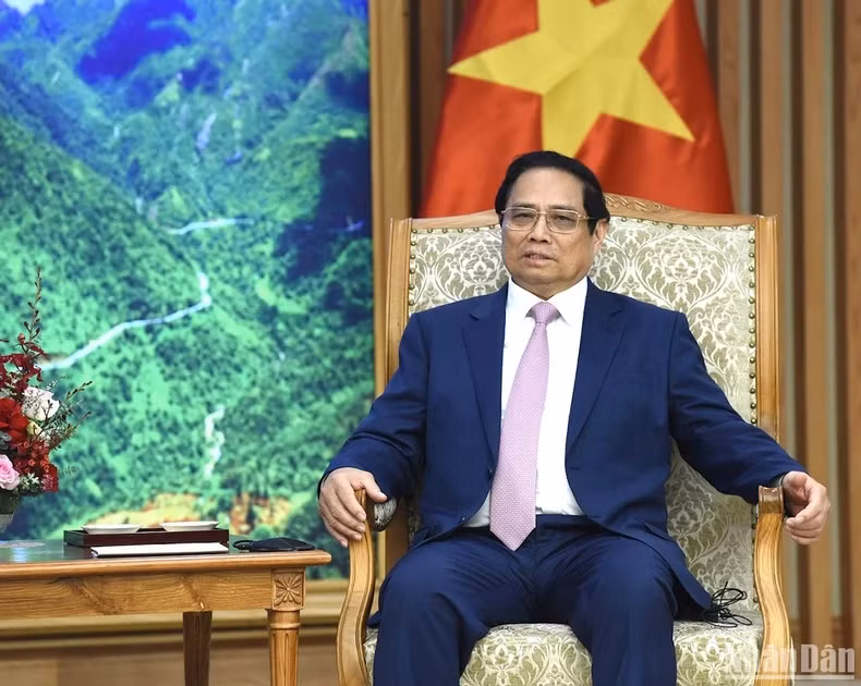 范明正总理致辞。