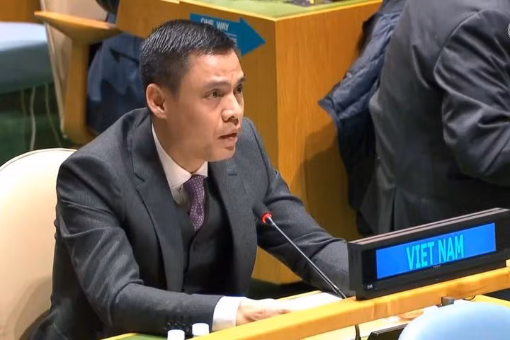 越南常驻联合国代表团团长邓黄江大使。