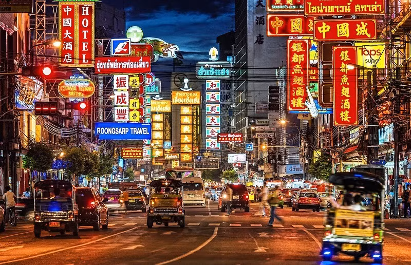 2023年春节曼谷唐人街。（图片来源：https://vntravellive.com）