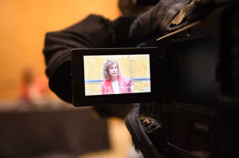 微软全球副总裁玛丽·斯纳普女士。（图片来源：AFP）