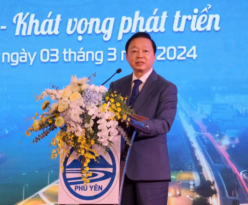 越南政府副总理陈红河出席会议并发表讲话。