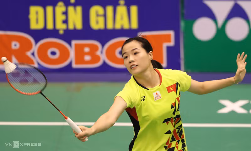 越南羽毛球选手阮垂玲。（图片来源：越南快讯）
