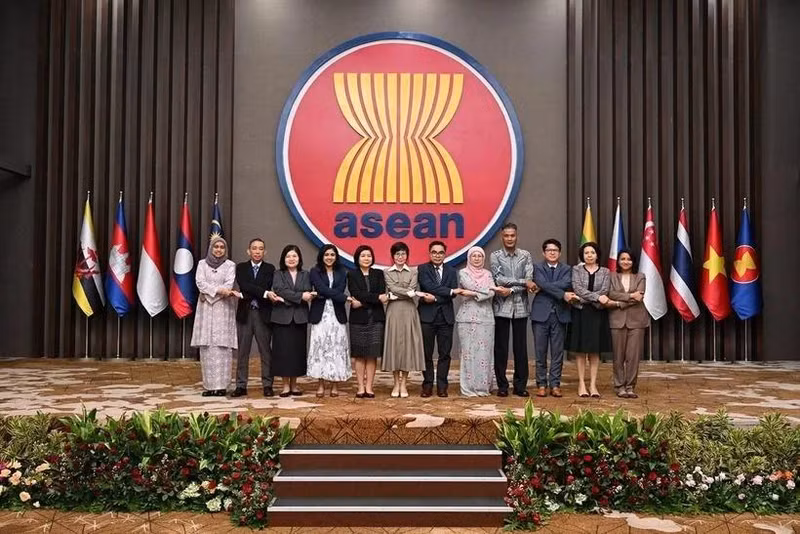 与会代表合影。