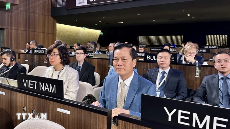 越南外交部副部长、越南UNESCO国家委员会主席何金玉率越南代表团出席会议。