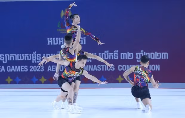 越南健美操队队员。