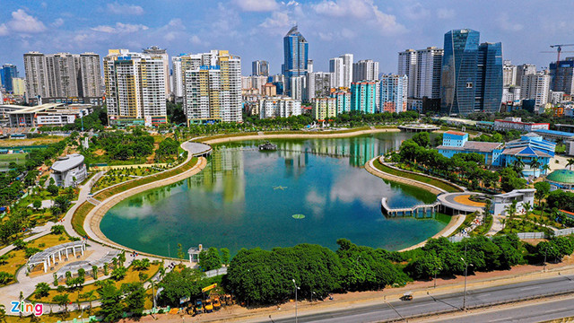 高空俯瞰河内的河流和湖泊（组图） ảnh 10