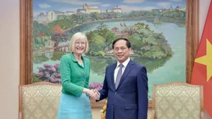 越南政府副总理兼外交部长裴青山会见澳大利亚驻越大使吉莉安·伯德。（图片来源：越通社）