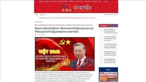 老挝人民革命党中央机关报《人民报》（Pasaxon ）电子版上刊登的文章。（屏幕截图）