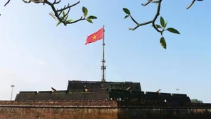 世界文化遗产——顺化古都遗迹群旗台。（图片来源：越通社）