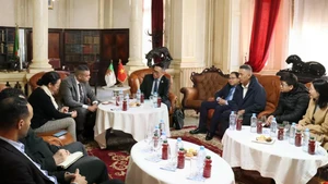 工作会议现场。（图片来源：越通社）