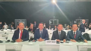 胡德福副总理出席第四届国际发展融资会议。（图片来源：越通社）