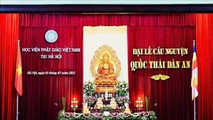 祈愿国泰民安盛典现场。（图片来源：越通社）