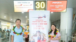 越捷航空开通飞往中国西安新航线。（图片来源：越通社）