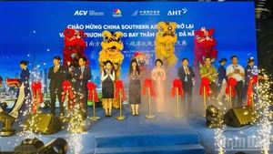 各位代表出席深圳（中国）—岘港（越南）航线复航仪式。