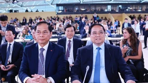 越南政府总理范明正出席联合国海洋大会开幕式。