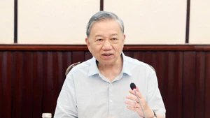 越共中央总书记苏林。（图片来源：越通社）