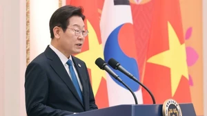 韩国总统李在明。（图片来源：新华社）