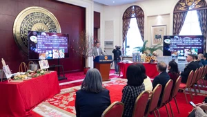 “越南河粉日”活动在越南驻华使馆总部举行。