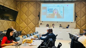 越南常驻日内瓦代表团官员现场参会，工贸部进出口局代表通过线上方式与会。