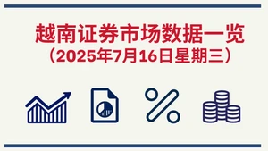 7月16日越南证券市场数据一览 【图表新闻】