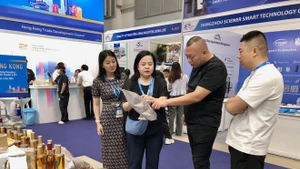 第23届越南国际贸易博览会的展位。