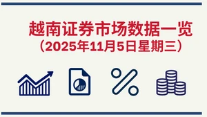 11月5日越南证券市场数据一览 【图表新闻】
