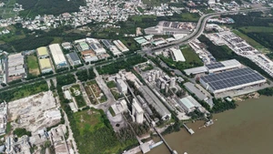 越南东南部地区工业园区。