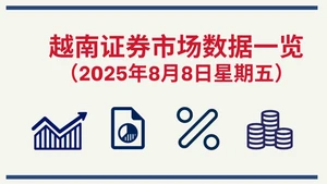 8月8日越南证券市场数据一览 【图表新闻】