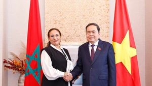 越南国会主席陈青敏会见摩洛哥－越南友好议员小组主席。