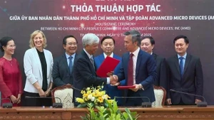 备忘录签署仪式。（图片来源：越通社）